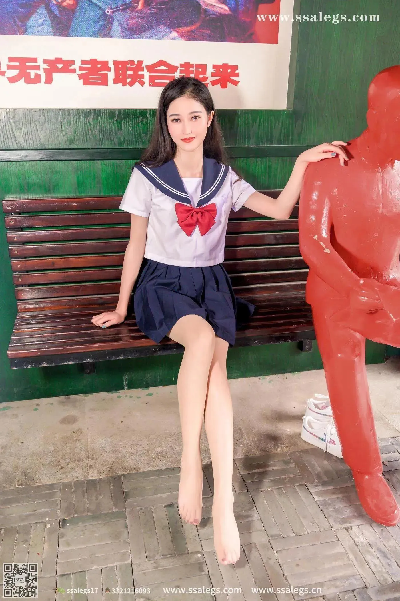 [SSA丝社]超清写真 NO.422 漫漫白色jk制服肉丝写真(下)[23] [50P]插图8